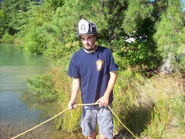 Doc trying to fish during pumps class